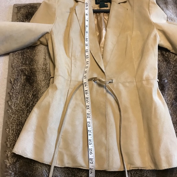 Vintage Danier Honey Tan Leather Jacket - Size 8 - Picture 14 of 16